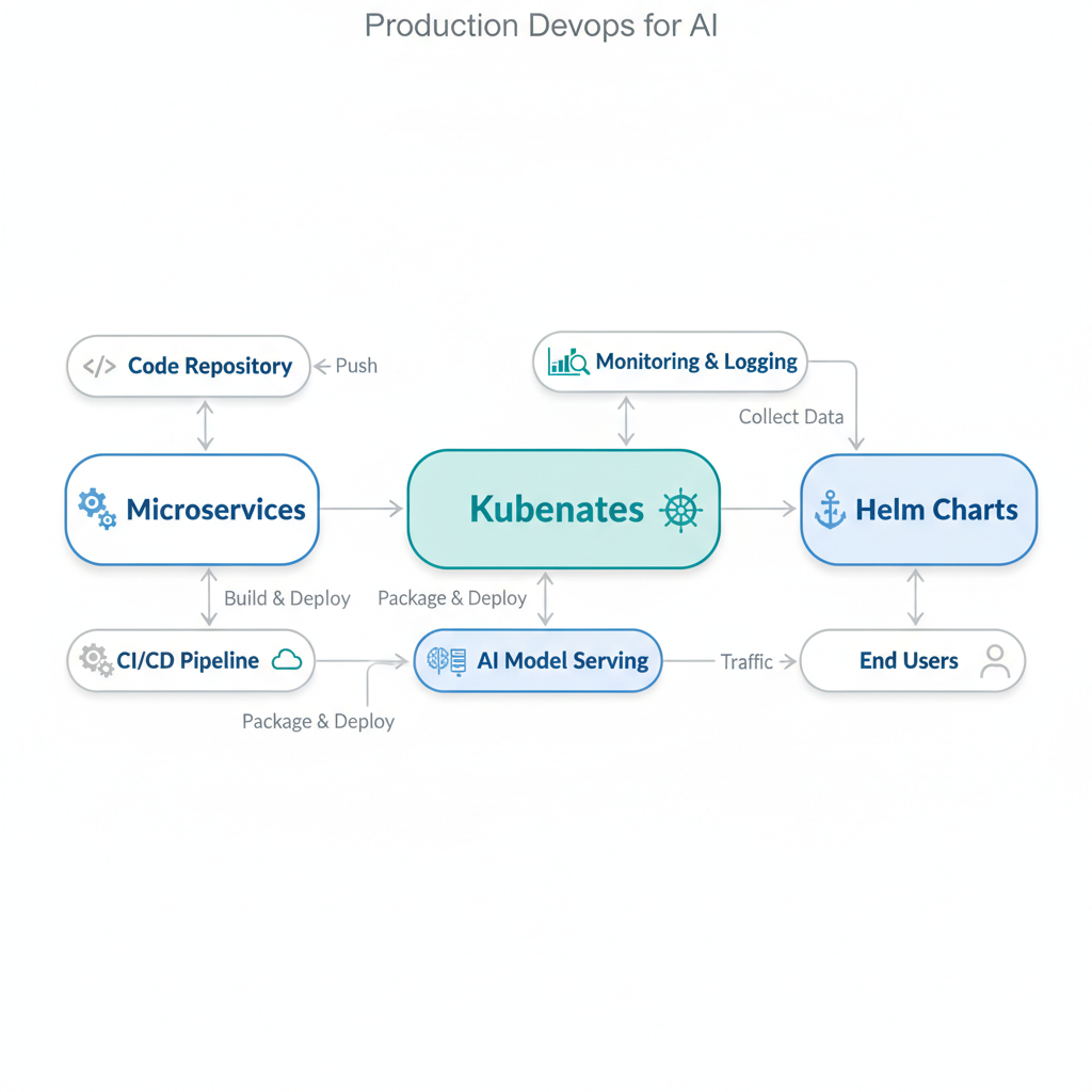 Production DevOps for AI: Microservices, Kubernetes, and Helm Charts