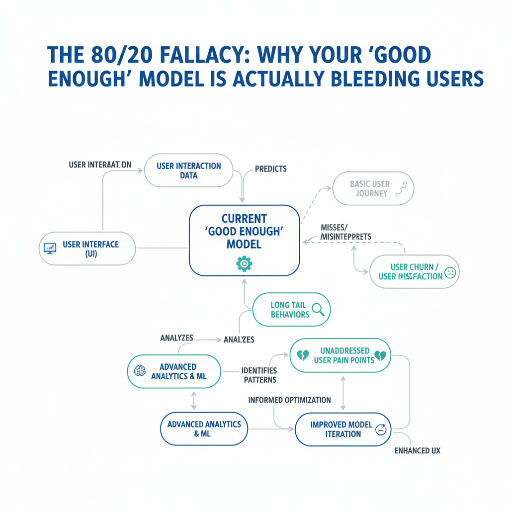 Hero image for The 80/20 Fallacy: Why Your "Good Enough" Model Is Actually Bleeding Users